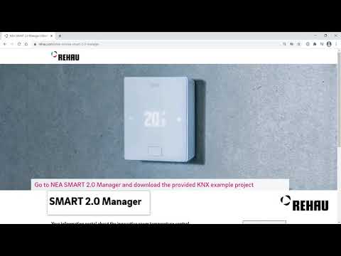 REHAU NEA SMART 2.0: KNX downloading example projects