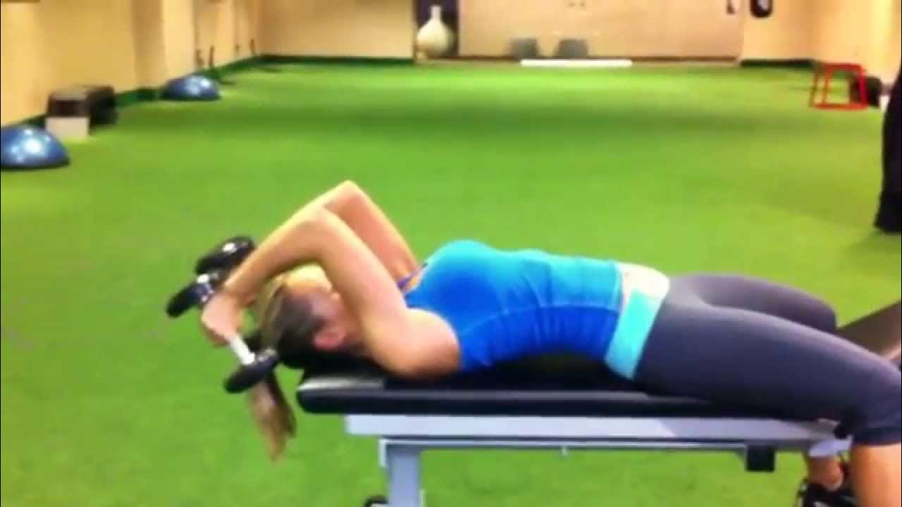 Dumbbell Arm Extension Exercise for Women YouTube