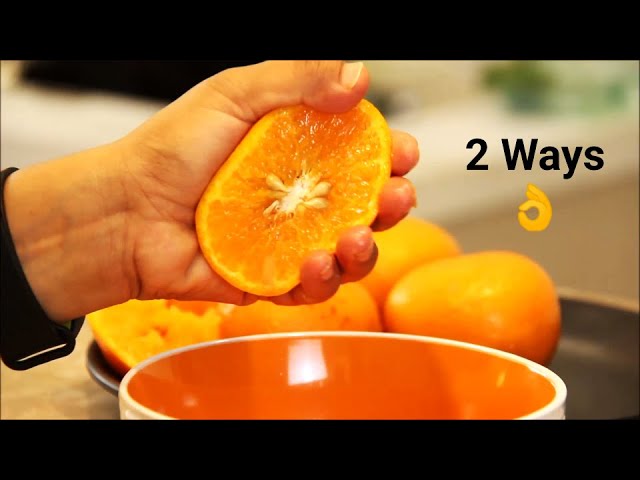 बिना Juicer के Pulpy Orange 