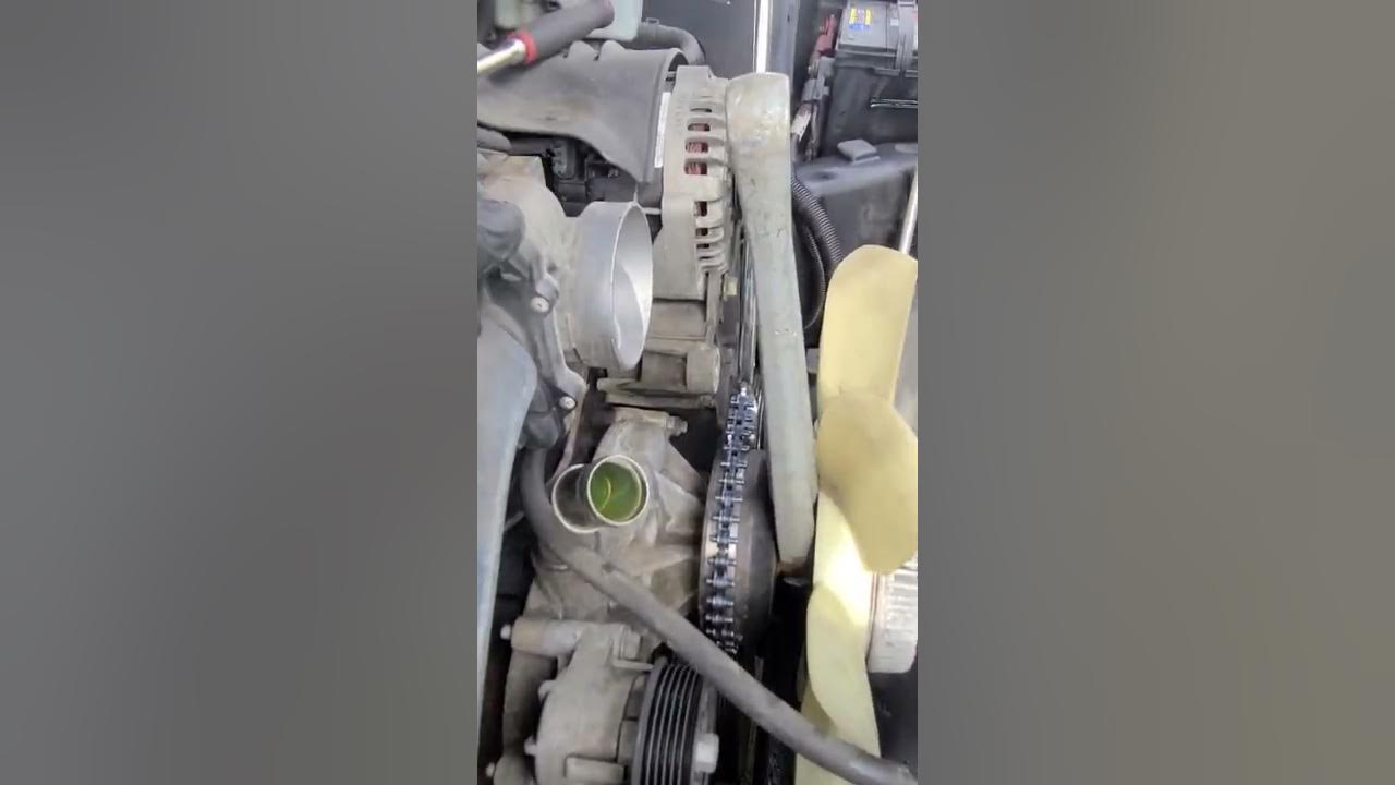 2004 GMC Yukon water pump replacement - YouTube