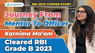 RBI Grade B Topper Interview | Karnima Arora | RBI 2023| How to Crack RBI Grade B 2024 | Anuj Jindal