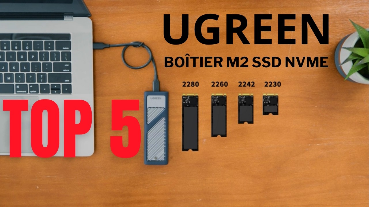 Boîtier SSD M.2 Ugreen USB 3.2 10Gbps - Sans Outil - 2To Max - Neuf