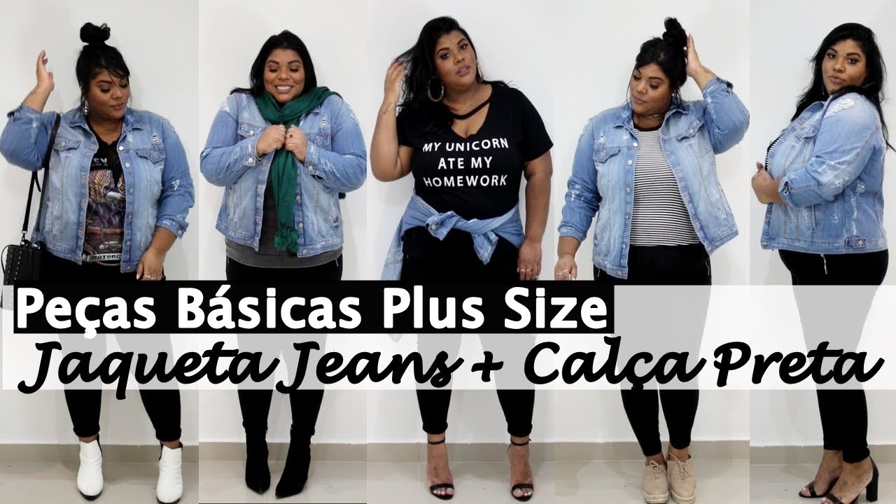 jaqueta jeans branca feminina plus size