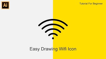 Simple Step Drawing Wifi Icon - Adobe Illustrator Tutorial