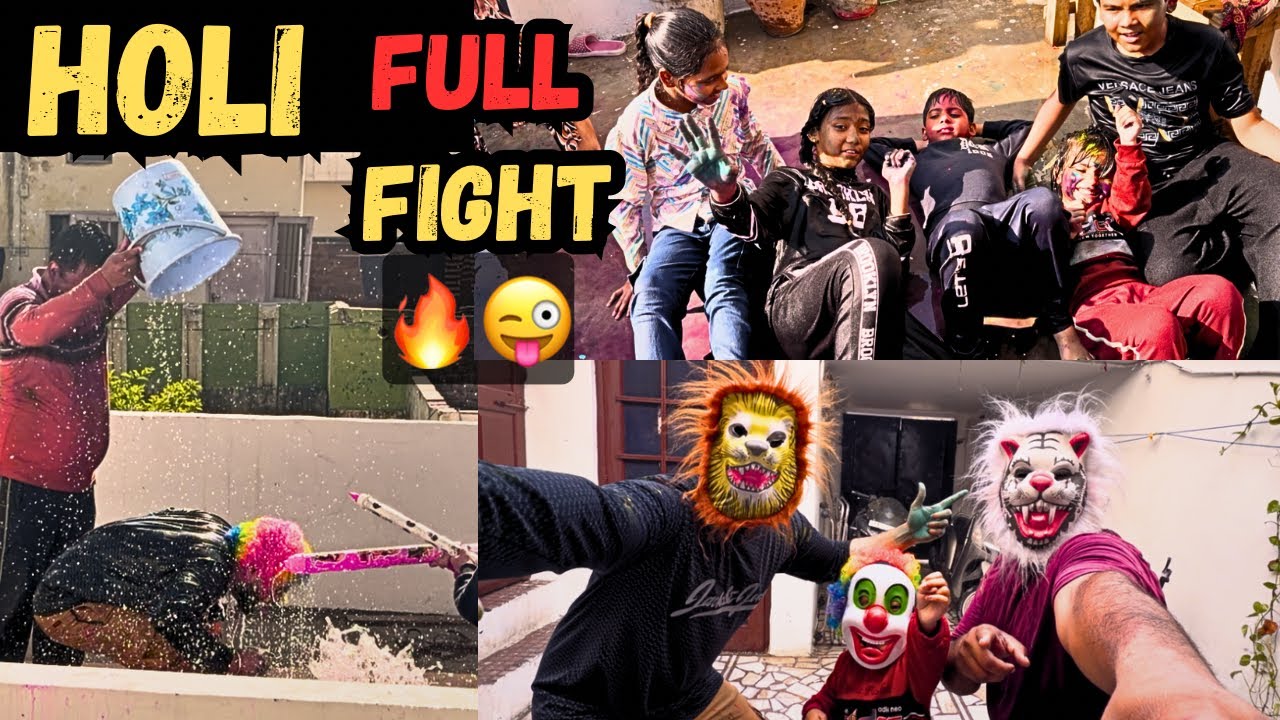 Danger Holi Fight 😱 | Vs Padosi | Holi Celebration Vlog 2026 