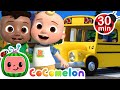 Wheels on the bus with jj and cody  best cars  trucks for kids