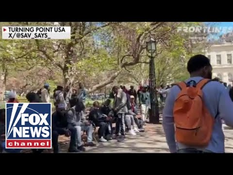 Migrants flood New York City Hall