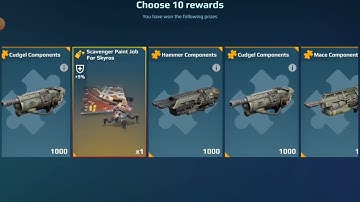 War Robots - 10x Openings of Scavenger Rising Event SILVER (150 Token) chests