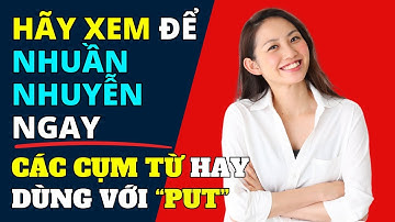 Cụm Động Từ Tiếng Anh Thông Dụng Nhất Hay Dùng Trong Giao Tiếp | Cụm Từ Với Put