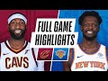 CAVALIERS at KNICKS | FULL GAME HIGHLIGHTS | December 16, 2020