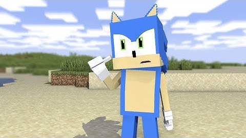 [Mine-imator] New Sonic Model test (Made by me)