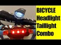 Bicycle Headlight and Taillight Combo
