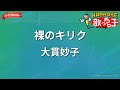 【ガイドなし】裸のキリク/大貫妙子【カラオケ】