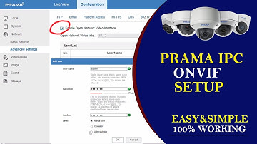 IP Camera ONVIF Setup || prama ip camera onvif setup