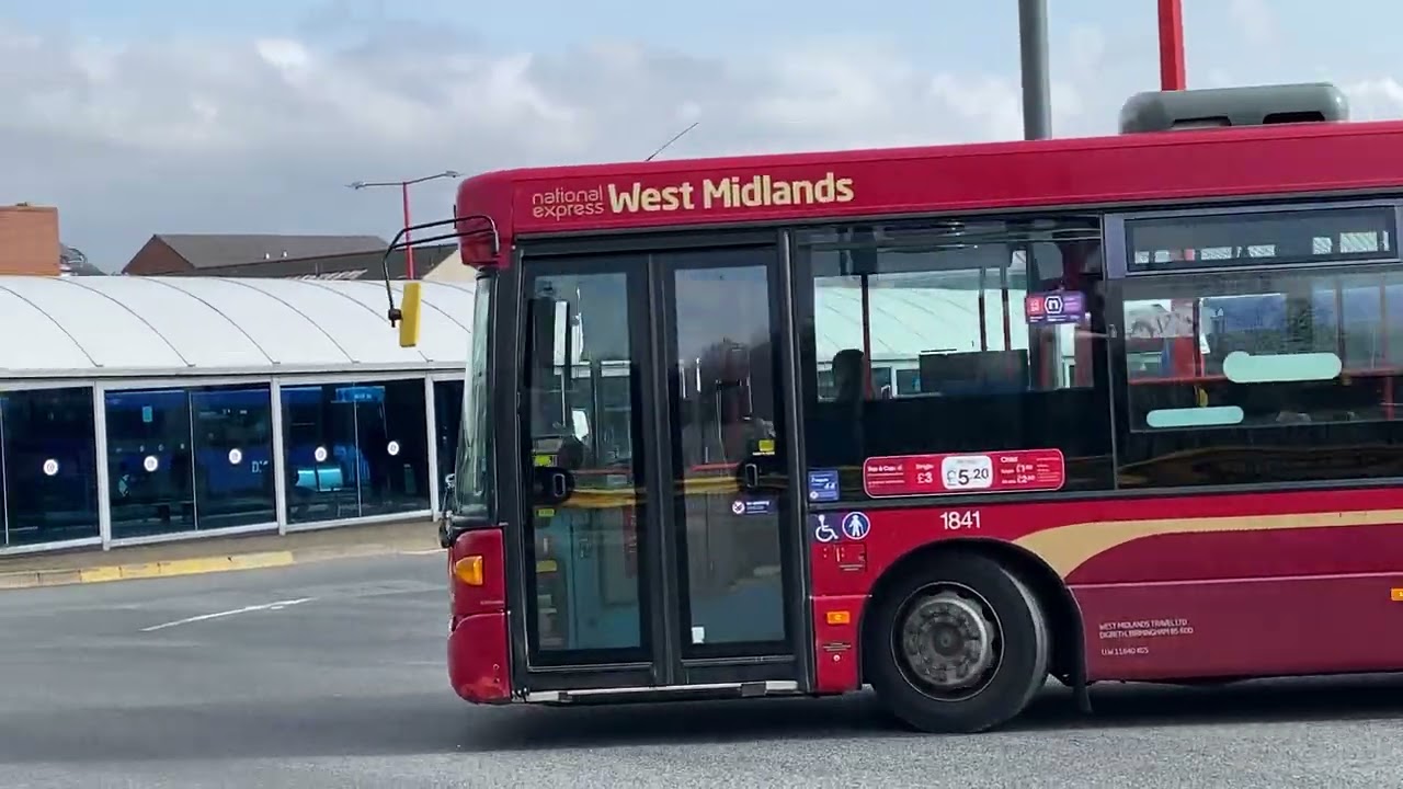National Express West Midlands Scania Omnilink 1841 Bus Route 4M Walsall 