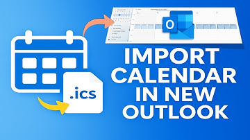 Hoe importeer ik een agendabestand (.ics) in de nieuwe versie van Outlook? | Stapsgewijze handlei...