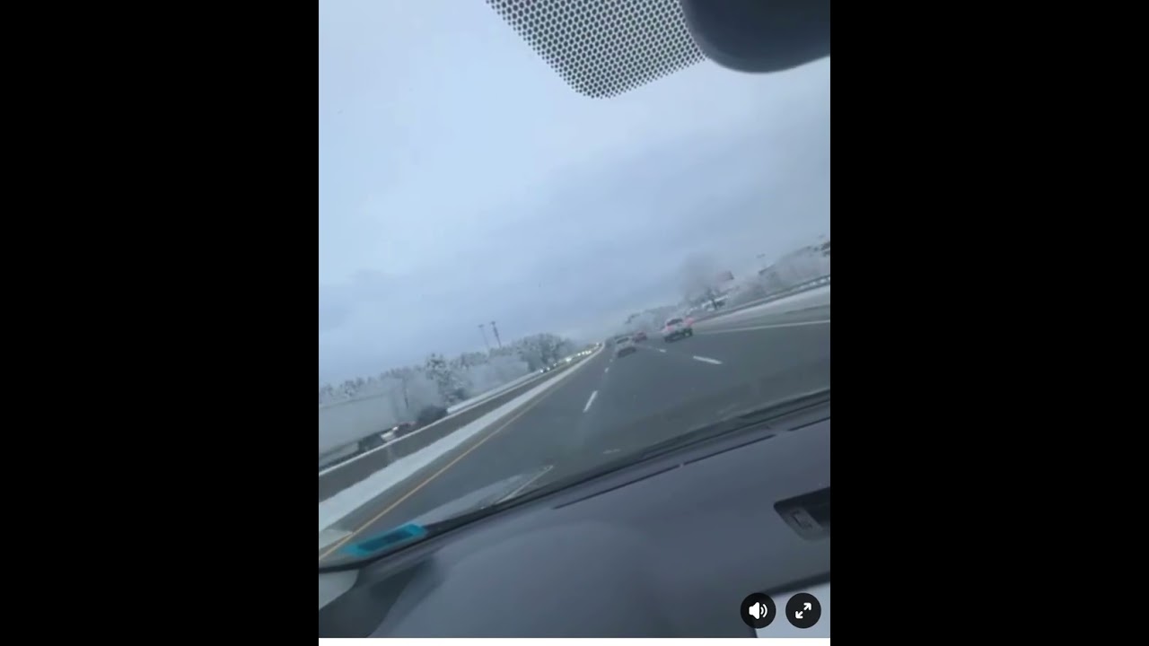 ចេញពីធ្វើការទៅផ្ទះវិញតាមផ្លូវធ្លាក់ទឹកកកស្អាតណាស់❄❄🚙🇺🇸🇰🇭💅