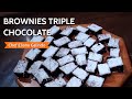 BROWNIES TRIPLE CHOCOLATE | Bocaditos salados y dulces