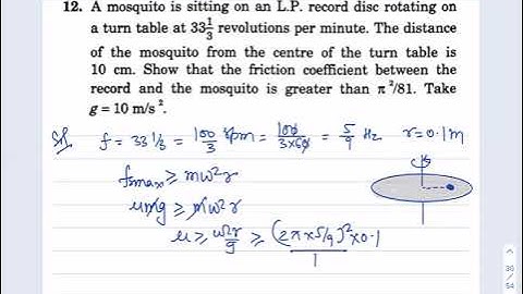 Q 12 HC Verma Solutions | Chapter 7: Circular Motion | Exercise Question 12