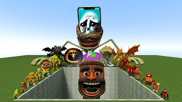 AI Brainrot Memes vs BARARABAMMBAMMDDUDUDUDURUUUMM Bosses in Giant Pit – Gmod Chaos