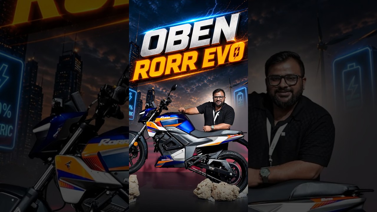 Oben Rorr Evo Launched at ₹99,999 😳⚡ LFP Battery EV Bike #ObenRorrEvo #ElectricBike #ObenElectric