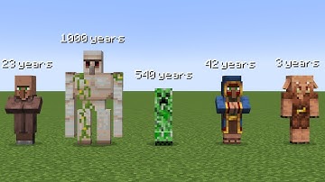 minecraft mobs real age