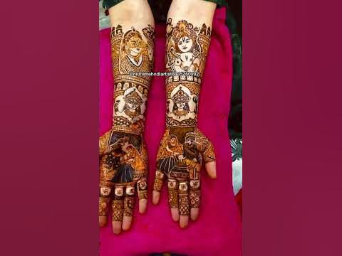 25th Anniversary Mehndi design #nidhimehndiartistmathuravrindavan # ...