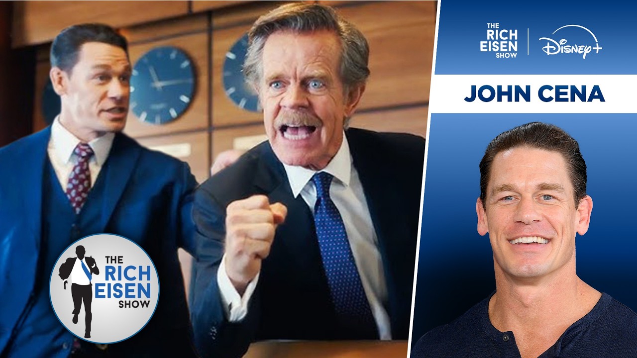 John Cena on His Hilarious ‘Ricky Stanicky’ William H. Macy Hand Gestures Scene | Rich Eisen Show