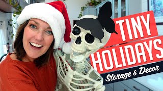 TINY HOUSE HOLIDAYS + STORAGE | Let's decorate my tiny house for the holidays!