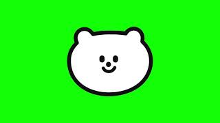 Green Screen Bear Sticker 23 | Free Download