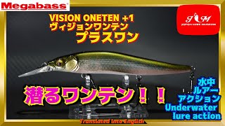 【水中動画】【VISION ONETEN+1】潜るワンテンが頼もしすぎる… メガバス ヴィジョンワンテンプラスワン びじょんわんてんぷらすわん