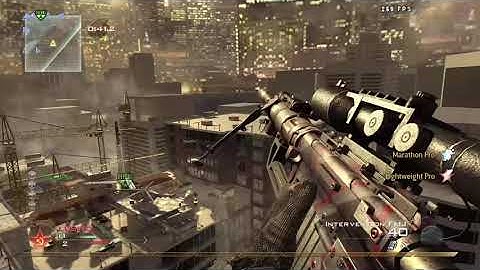 Insane cross map shot on highrise! 93 Metres! IW4x