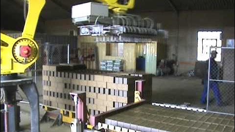 Brick palletizing
