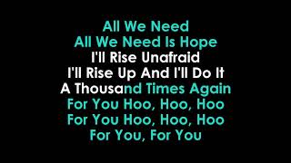 Video thumbnail of "Rise Up karaoke Andra Day"