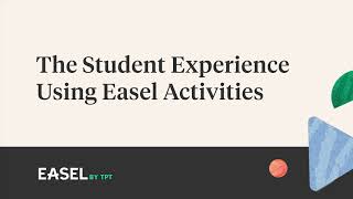 Famous The Student Experience using Easel Activities on TpT | Teachers Pay Teachers Profile