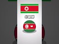 国旗の青を緑にすると... #countryballs #ポーランドボール #shorts