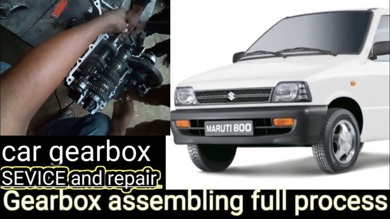 Gearbox fitting of maruti car 800(Mehran),Gearbox assemble. YouTube