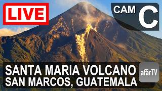 🔴 Live Now: 24/7 Santa Maria (Santiaguito) Volcano in 4K Ultra HD (Cam C)