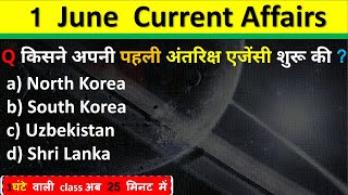 1 June Current Affairs 2024  Daily Current Affairs Current Affairs Today  Today Current Affairs 2024