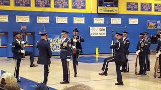 USAF Honor Guard at Caesar Rodney High School 4/9/2022