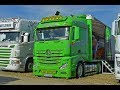 Сравнение Actros MP4 и Scania R420 / Выезд из Nestle.