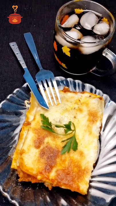 Homemade lasagna with ground beef, mushrooms & bell peppers 🍄