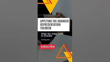 Applying the Granger representation theorem...coming soon #youtubevideo #eviews #shorts