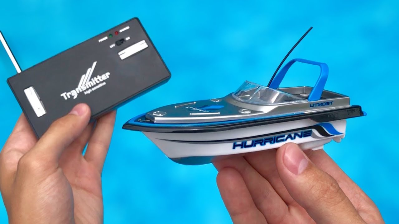 Mini Micro Radio Racing Submarine Boat Remote Control With LED Light RC T *r 