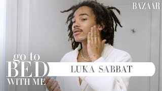 Luka Sabbat's Nighttime Skincare Routine | Go To Bed With Me | Harper's Bazaar