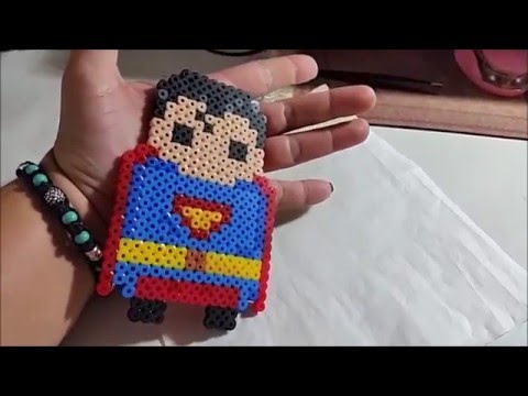 מדריך חרוזי גיהוץ של סופרמן : DIY mickymt007 - YouTube