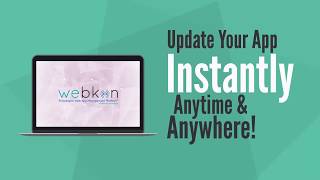 Publish your app in minutes using Webkon's Lite App Builder screenshot 1