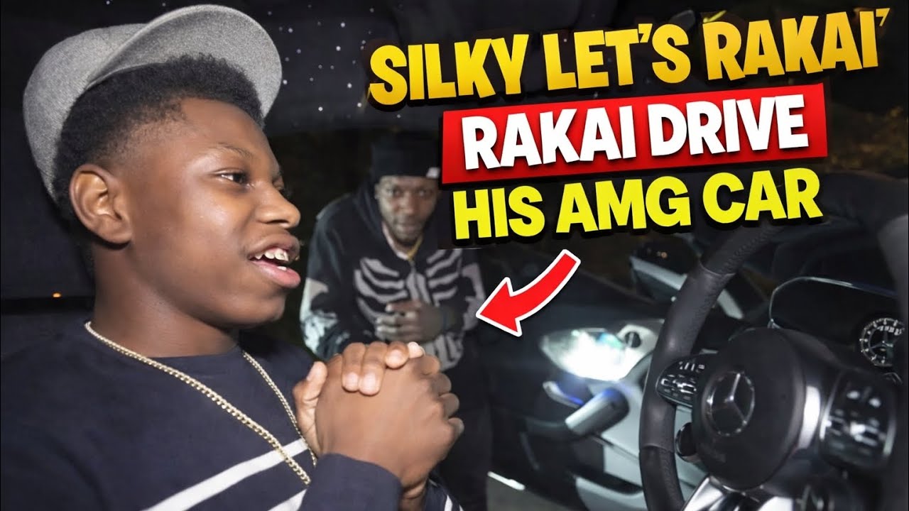 Silky let's rakai drive his car 😱🥶