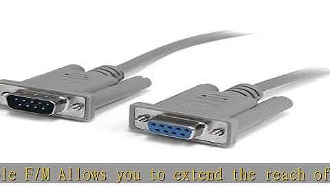 StarTech.com 10 ft DB9 RS232 Serial Null Modem Cable F/M - Null modem cable - DB-9 (M) to DB-9 (F)