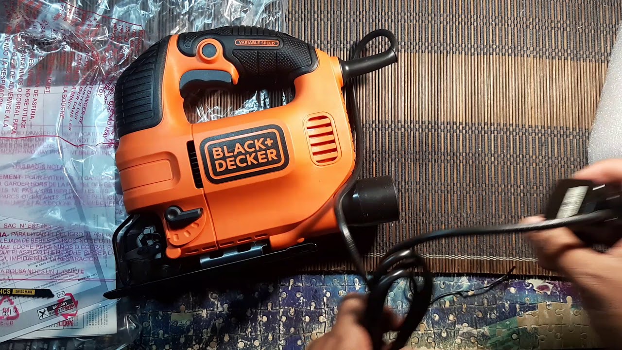 Unboxing Black and Decker KS501 400W Compact Jigsaw with blade - Bob The  Tool Man 